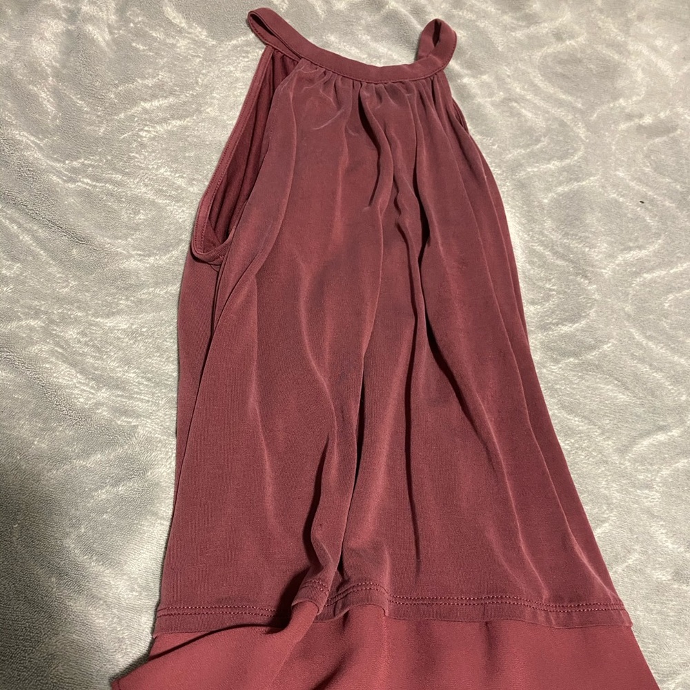 Burgundy LOFT halter top